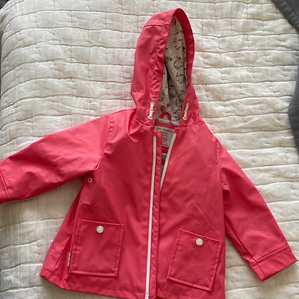 Zara baby rain jacket, 12-18m
